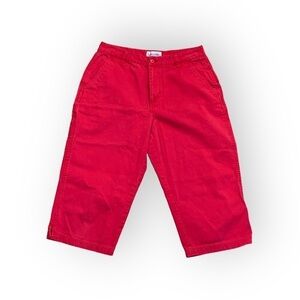 💰 Bagatelle 90's Vintage Hot Pink Carpenter Shorts / Cropped Pants -  Size 12P